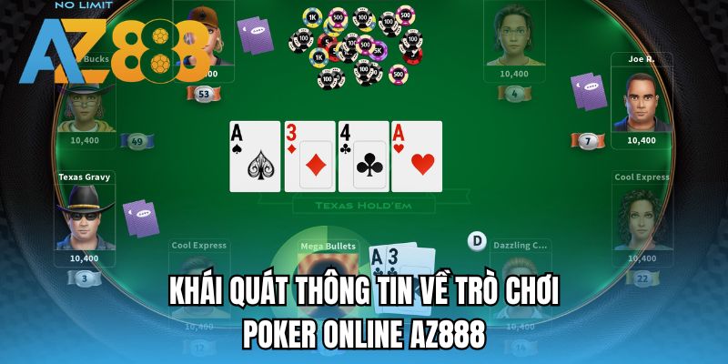 Khái quát thông tin về trò chơi Poker online AZ888